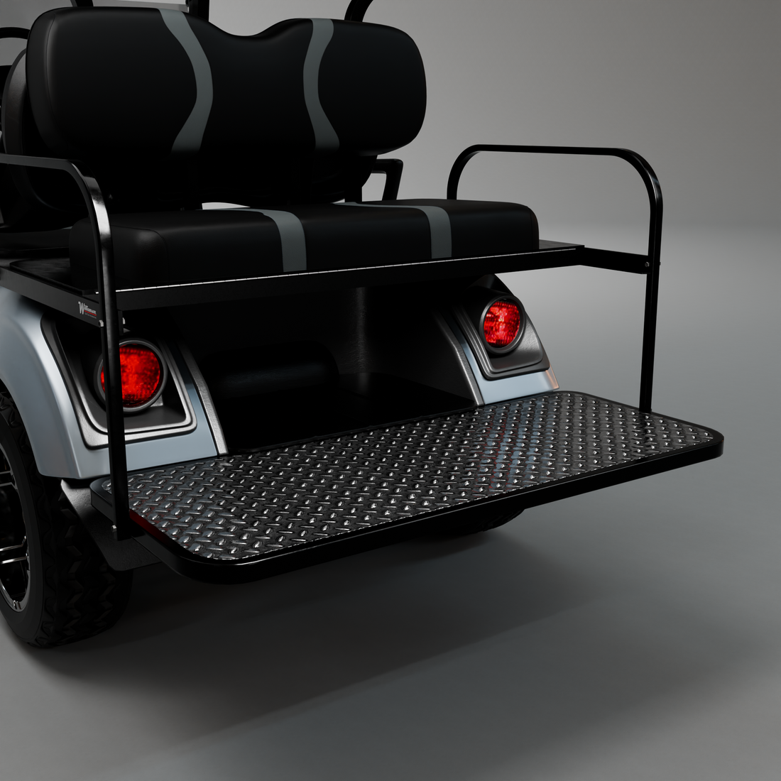 Black Powder-Coated Footboard
