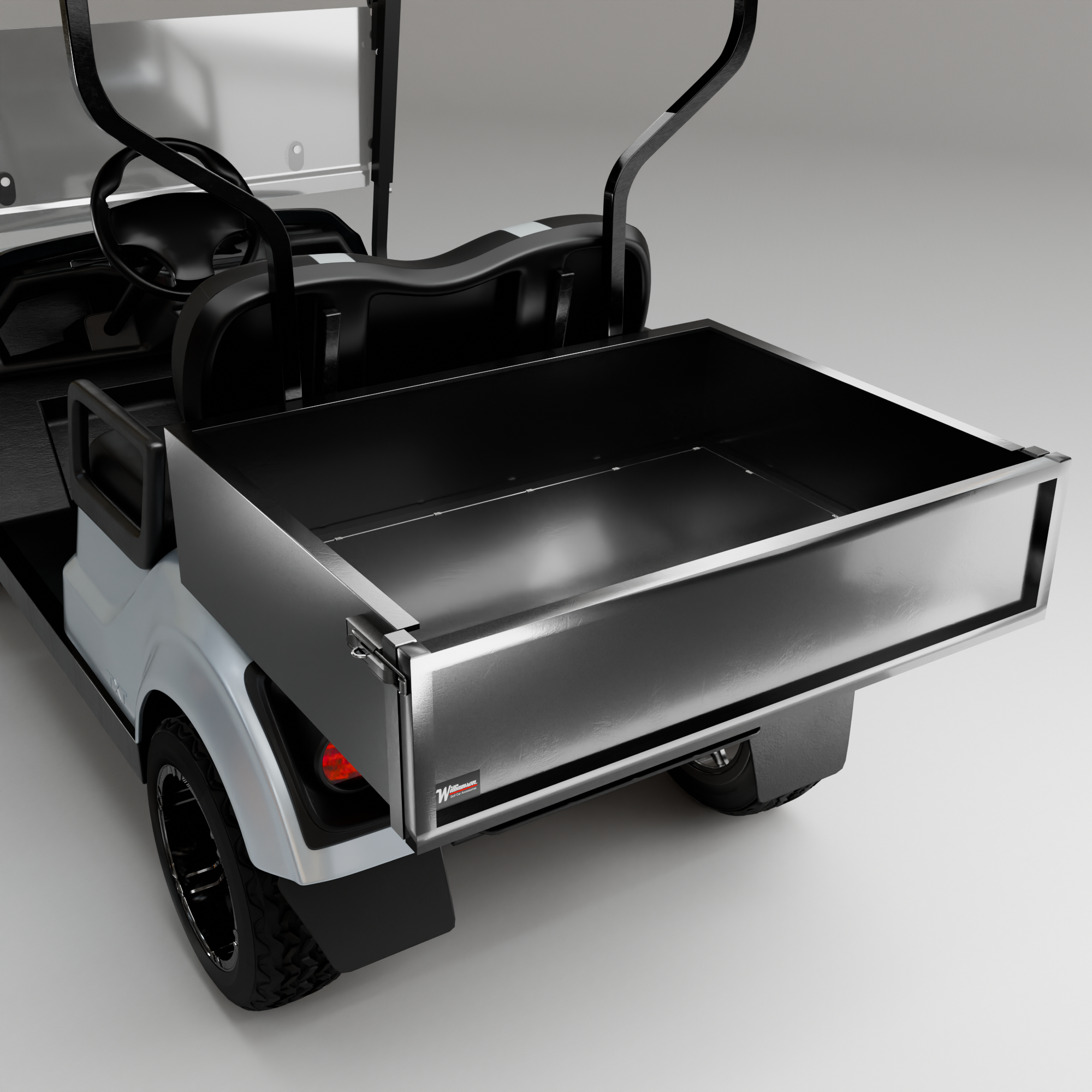 Heavy-Duty Steel Golf Cart Cargo Box