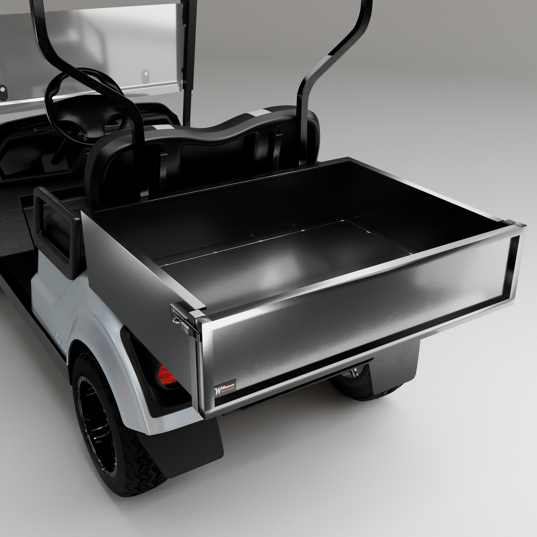 Heavy-Duty Steel Golf Cart Cargo Box
