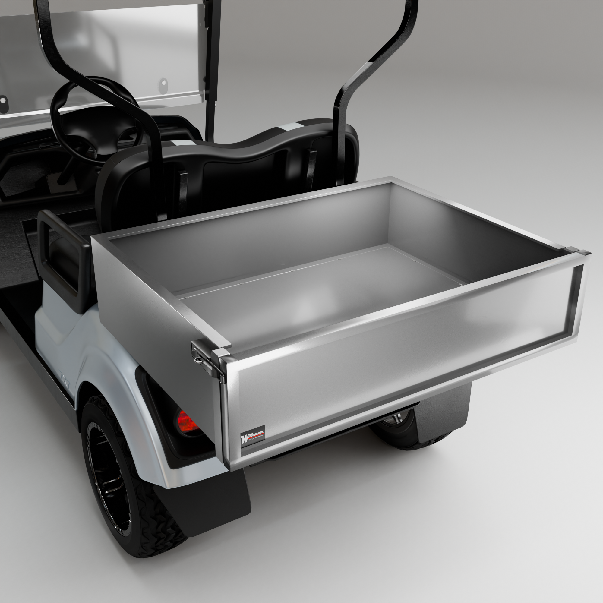 Heavy-Duty Steel Golf Cart Cargo Box