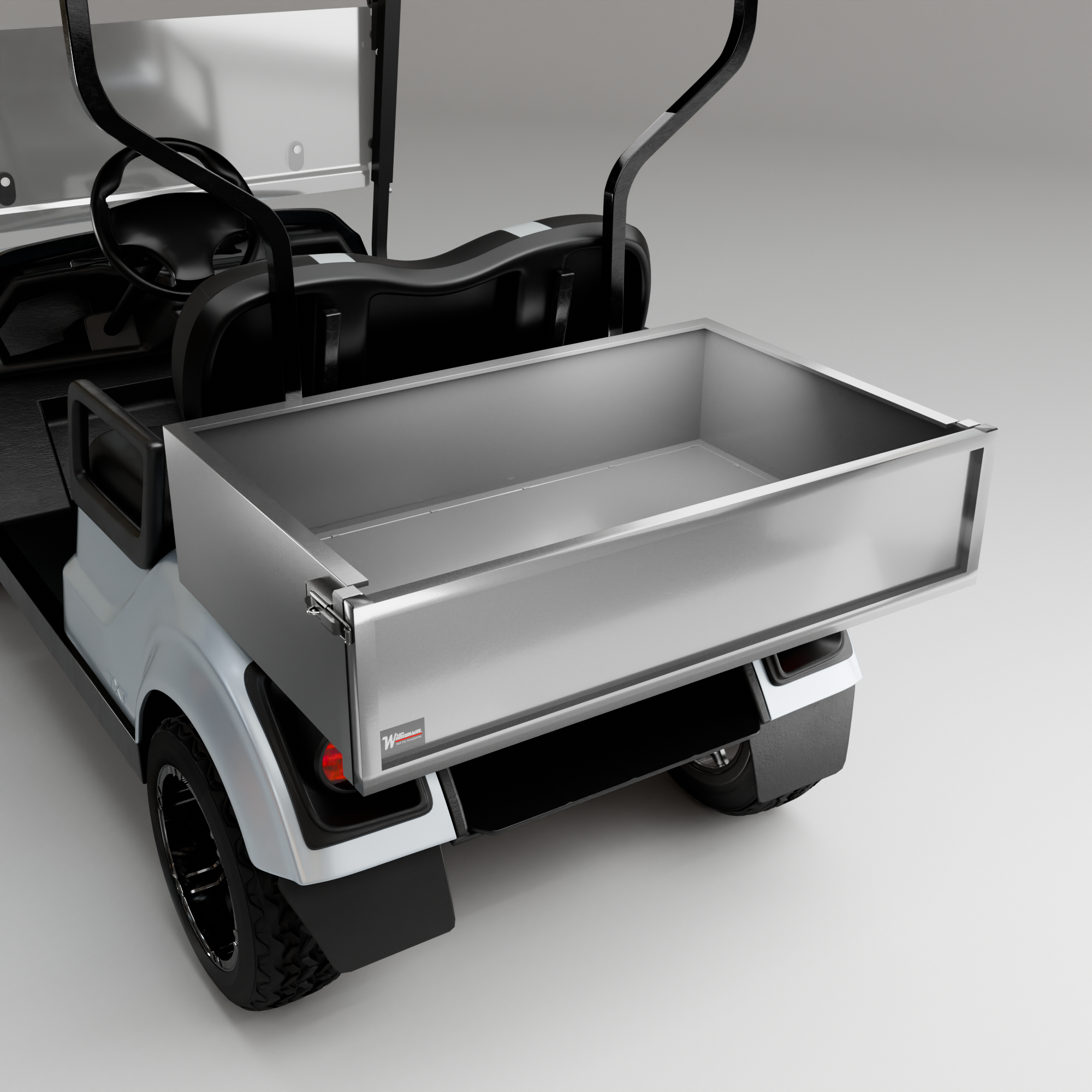 Heavy-Duty Steel Golf Cart Cargo Box