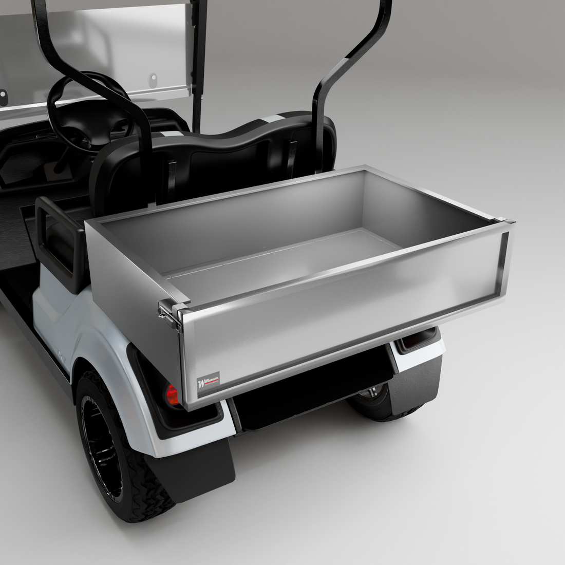 Heavy-Duty Steel Golf Cart Cargo Box
