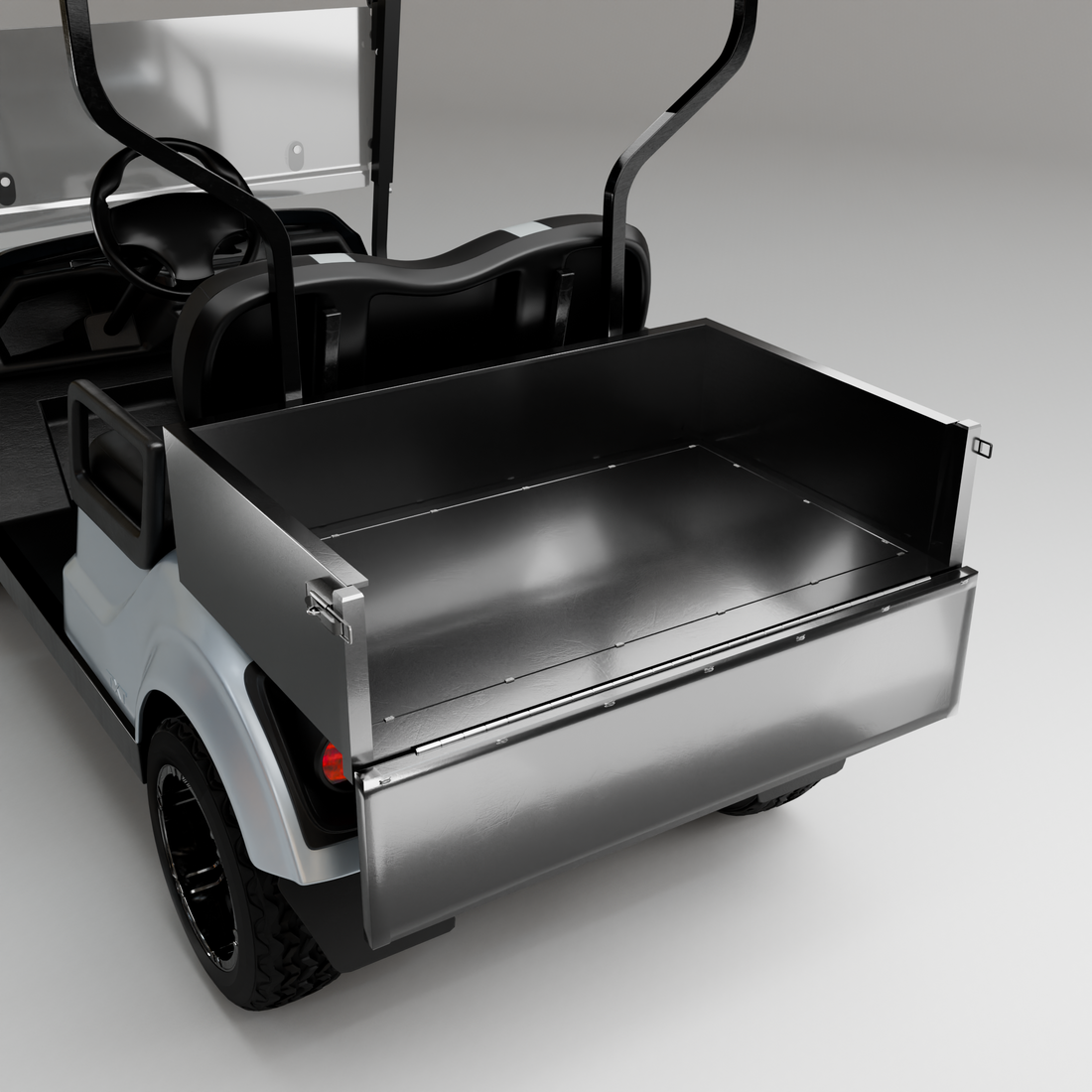 Heavy-Duty Steel Golf Cart Cargo Box