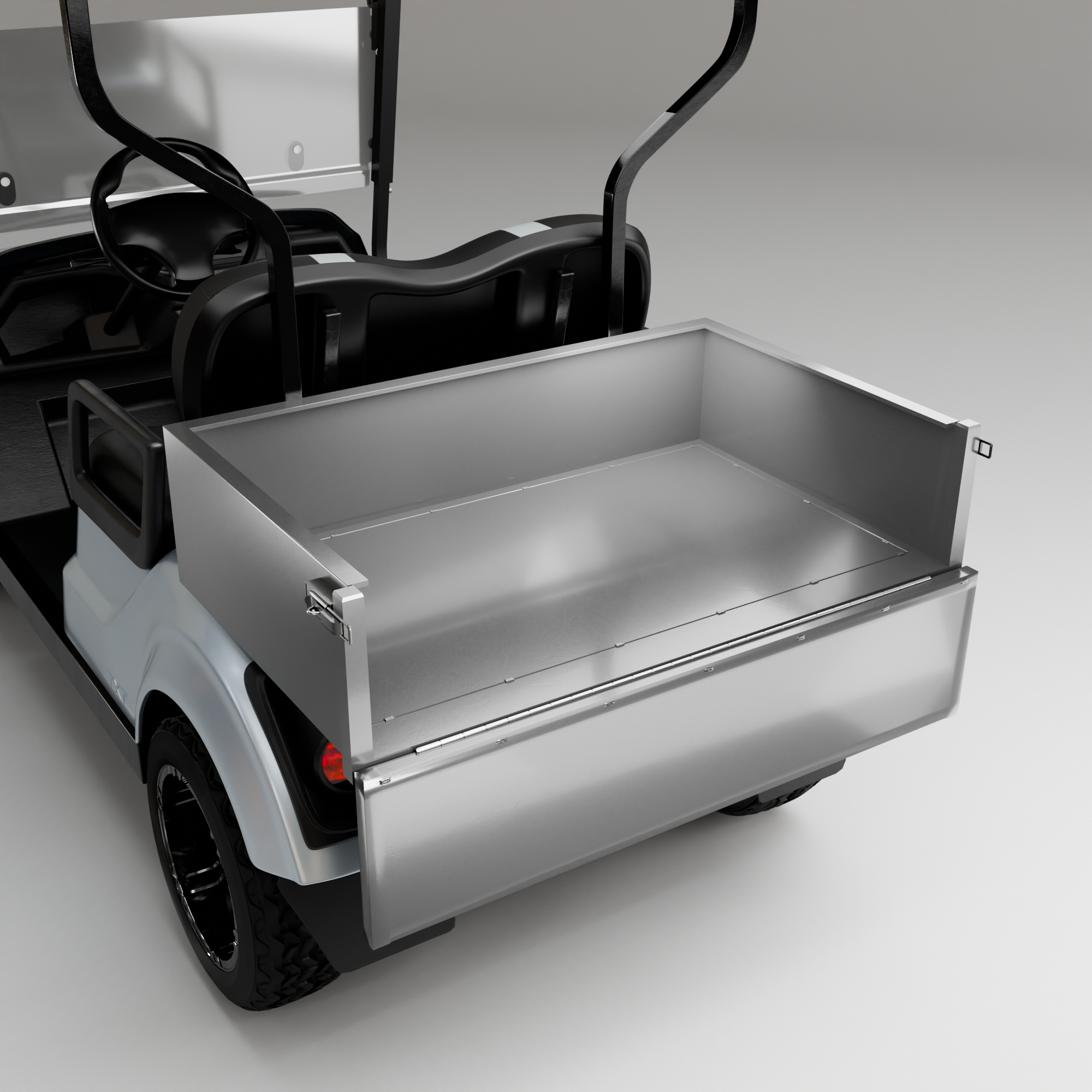 Heavy-Duty Steel Golf Cart Cargo Box
